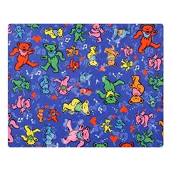 Grateful Dead Dancing Bears Pattern Premium Plush Fleece Blanket (large) by Salmanaz77