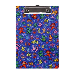 Grateful Dead Dancing Bears Pattern A5 Acrylic Clipboard