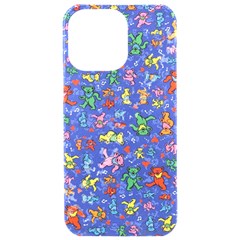 Grateful Dead Dancing Bears Pattern Iphone 15 Pro Max Black Uv Print Pc Hardshell Case