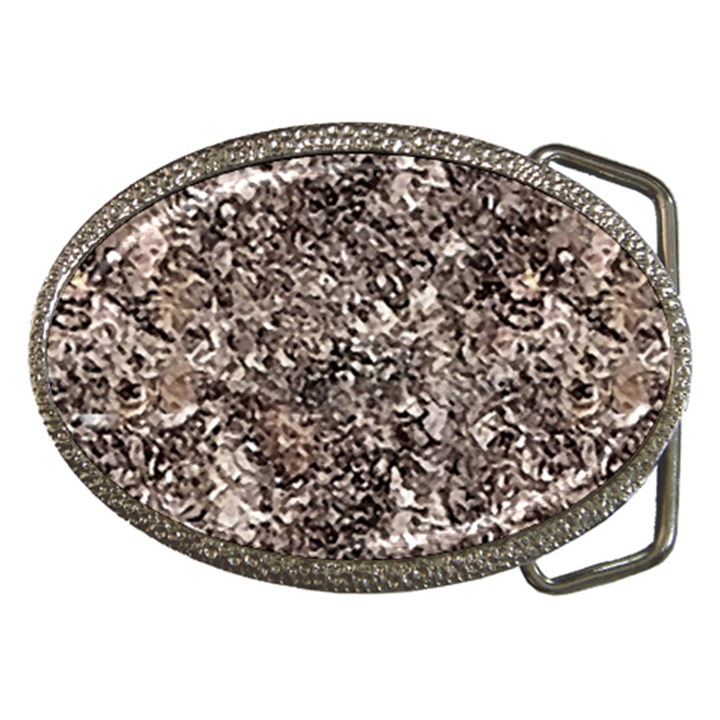 Earth Tones Fall Abstract Textured Print Belt Buckles