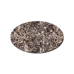 Earth Tones Fall Abstract Textured Print Sticker Oval (100 Pack) by dflcprintsclothing