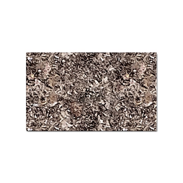 Earth Tones Fall Abstract Textured Print Sticker Rectangular (100 pack)