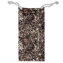 Earth Tones Fall Abstract Textured Print Jewelry Bag