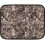 Earth Tones Fall Abstract Textured Print Fleece Blanket (Mini) 35 x27  Blanket