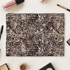 Earth Tones Fall Abstract Textured Print Cosmetic Bag (xl) by dflcprintsclothing