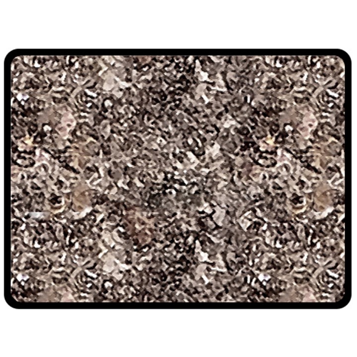 Earth Tones Fall Abstract Textured Print Fleece Blanket (Large)