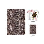 Earth Tones Fall Abstract Textured Print Playing Cards Single Design (Mini) Back