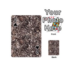 Earth Tones Fall Abstract Textured Print Playing Cards 54 Designs (mini)