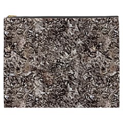 Earth Tones Fall Abstract Textured Print Cosmetic Bag (xxxl) by dflcprintsclothing