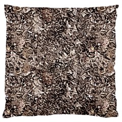 Earth Tones Fall Abstract Textured Print Standard Premium Plush Fleece Cushion Case (two Sides) by dflcprintsclothing