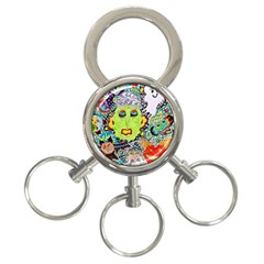 Supersonic Monster Mash 3-ring Key Chain by chellerayartisans