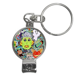 Supersonic Monster Mash Nail Clippers Key Chain by chellerayartisans