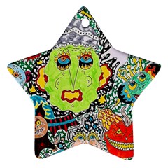 Supersonic Monster Mash Star Ornament (two Sides)