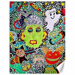 Supersonic Monster Mash Canvas 12  X 16  by chellerayartisans