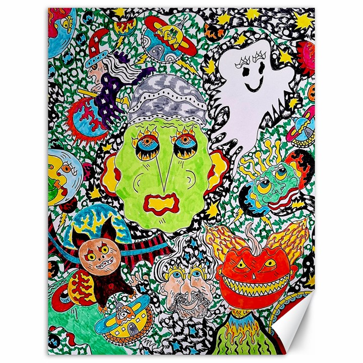 Supersonic Monster Mash Canvas 12  x 16 