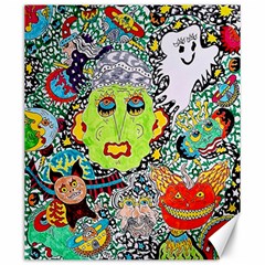 Supersonic Monster Mash Canvas 20  X 24  by chellerayartisans