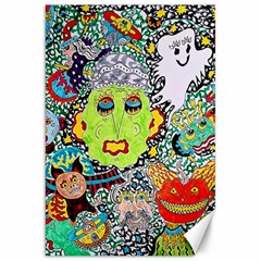 Supersonic Monster Mash Canvas 20  X 30  by chellerayartisans