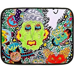 Supersonic Monster Mash Two Sides Fleece Blanket (mini)