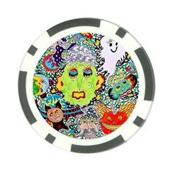 Supersonic Monster Mash Poker Chip Card Guard (10 Pack) by chellerayartisans