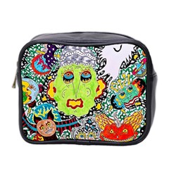 Supersonic Monster Mash Mini Toiletries Bag (two Sides) by chellerayartisans