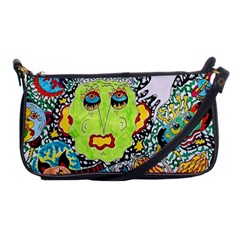 Supersonic Monster Mash Shoulder Clutch Bag by chellerayartisans