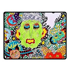 Supersonic Monster Mash Fleece Blanket (small) by chellerayartisans