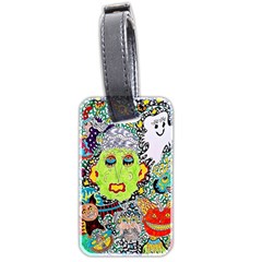 Supersonic Monster Mash Luggage Tag (two Sides) by chellerayartisans