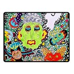 Supersonic Monster Mash Two Sides Fleece Blanket (Small) 45 x34  Blanket Back