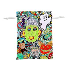 Supersonic Monster Mash Lightweight Drawstring Pouch (l) by chellerayartisans