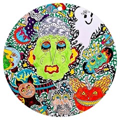 Supersonic Monster Mash Uv Print Acrylic Ornament Round by chellerayartisans