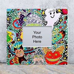 Supersonic Monster Mash White Wall Photo Frame 5  X 7  by chellerayartisans