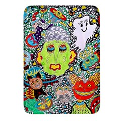 Supersonic Monster Mash Rectangular Glass Fridge Magnet (4 Pack) by chellerayartisans