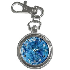 Blue Christmas Tree Branch Texture, Winter Texture, Tree Texture, Tree Branches Key Chain Watches by kyorashop23