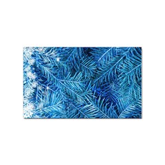 Blue Christmas Tree Branch Texture, Winter Texture, Tree Texture, Tree Branches Sticker (rectangular) by kyorashop23