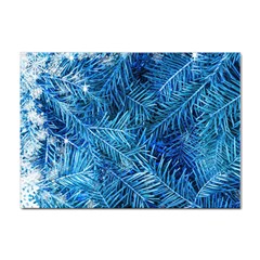 Blue Christmas Tree Branch Texture, Winter Texture, Tree Texture, Tree Branches Sticker A4 (100 Pack) by kyorashop23