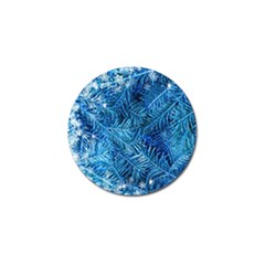 Blue Christmas Tree Branch Texture, Winter Texture, Tree Texture, Tree Branches Golf Ball Marker by kyorashop23