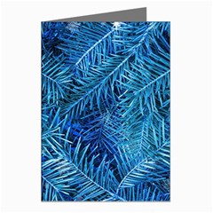 Blue Christmas Tree Branch Texture, Winter Texture, Tree Texture, Tree Branches Greeting Cards (pkg Of 8) by kyorashop23