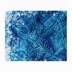 Blue Christmas Tree Branch Texture, Winter Texture, Tree Texture, Tree Branches Small Glasses Cloth Front