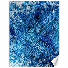 Blue Christmas Tree Branch Texture, Winter Texture, Tree Texture, Tree Branches Canvas 36  X 48  by kyorashop23