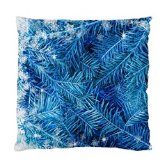 Blue Christmas Tree Branch Texture, Winter Texture, Tree Texture, Tree Branches Standard Cushion Case (one Side) by kyorashop23