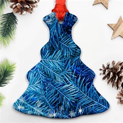 Blue Christmas Tree Branch Texture, Winter Texture, Tree Texture, Tree Branches Ornament (christmas Tree)  by kyorashop23