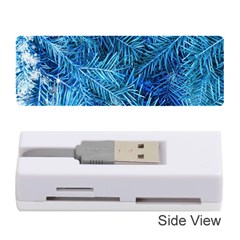 Blue Christmas Tree Branch Texture, Winter Texture, Tree Texture, Tree Branches Memory Card Reader (stick) by kyorashop23