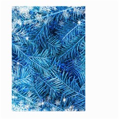 Blue Christmas Tree Branch Texture, Winter Texture, Tree Texture, Tree Branches Large Garden Flag (two Sides) by kyorashop23