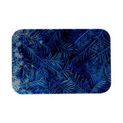 Blue Christmas Tree Branch Texture, Winter Texture, Tree Texture, Tree Branches Open Lid Metal Box (silver)   by kyorashop23