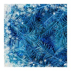 Blue Christmas Tree Branch Texture, Winter Texture, Tree Texture, Tree Branches Banner And Sign 3  X 3  by kyorashop23