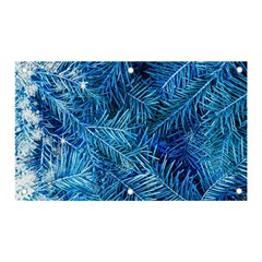 Blue Christmas Tree Branch Texture, Winter Texture, Tree Texture, Tree Branches Banner And Sign 5  X 3  by kyorashop23