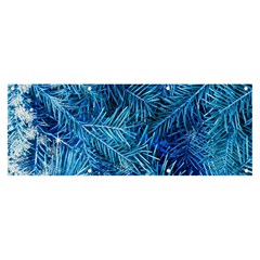 Blue Christmas Tree Branch Texture, Winter Texture, Tree Texture, Tree Branches Banner And Sign 8  X 3  by kyorashop23