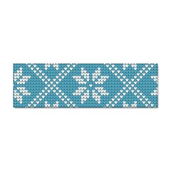 Blue Winter Knitted Texture, Blue Winter Background, Knitted Texture Sticker Bumper (10 Pack) by kyorashop23