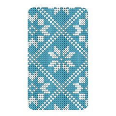 Blue Winter Knitted Texture, Blue Winter Background, Knitted Texture Memory Card Reader (rectangular) by kyorashop23