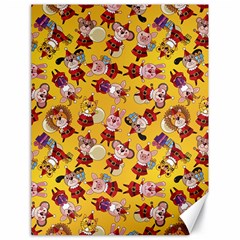 Cartoon Xmas Characters Pattern Canvas 18  X 24  by kyorashop23